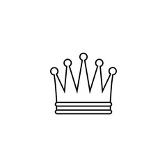 crown icon vector	

