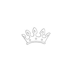 crown icon vector	

