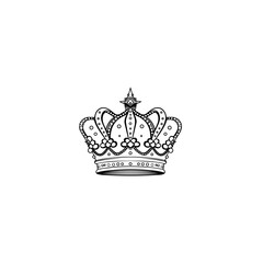 crown icon vector	
