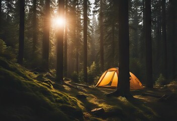 Camping life stock photoCamping Backgrounds Tent Forest