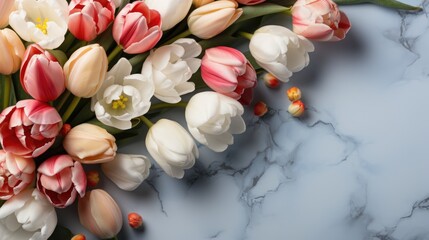 Spring flowers background