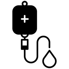 Blood drop solid glyph icon