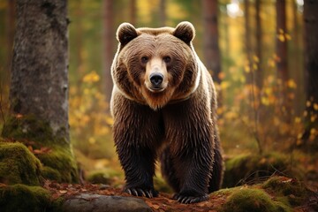 Fototapeta premium big bear in the forest