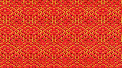 3d rendering  red background with circular patterns that convey a sense of formality, strength, and stability  for chinese new year background concept