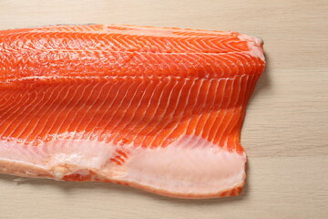 raw salmon steak