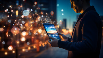 concept of digital communication best practices in social media and digital advertising