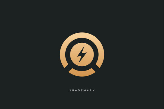 power supply industrial technology vector logo