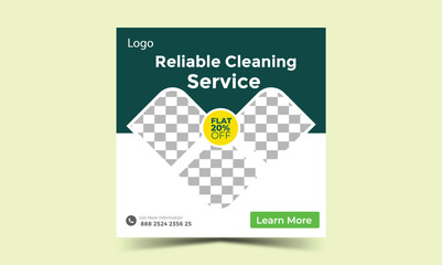 Cleaning Social Media Post Design