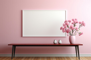Picture an empty frame against a soft color palette, creating a visually soothing canvas for your text. Envision the understated beauty and adaptable design, allowing your message to shine.