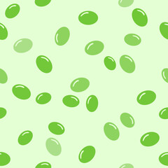 Seamless background consisting of green olives. Vector illustration.