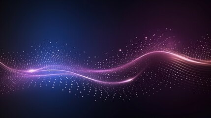 Abstract Wavy Particles Background