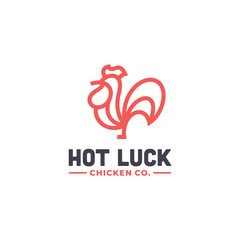 chicken farm rooster logo design