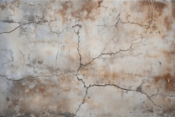 Fototapeta na wymiar Rustic cracked concrete texture with weathered stains