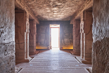 The great temple of ramesses ll, abu simbel, unesco world heritage site, Egypt. - obrazy, fototapety, plakaty