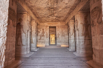Fototapeta premium The great temple of ramesses ll, abu simbel, unesco world heritage site, Egypt.