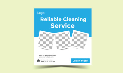 Cleaning Social Media Post Design