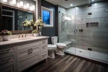 A Luxurious Bathroom With Modern Design
