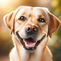 smiling Labrador Retriever