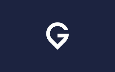letter g with location logo icon design vector design template inspiration