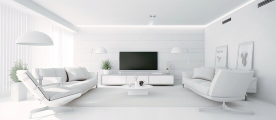 Fototapeta na wymiar minimalist but modern interior design concept in Asian style