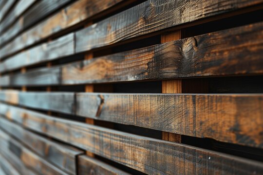 Rustic wooden background, many wooden slats
