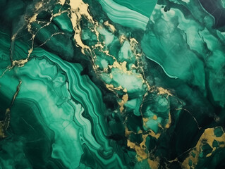Green swirl liquid marble texture
