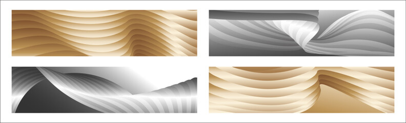 set of business cards