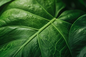 close-up green leaf, natural background