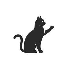 Cat logo. Cat silhouette for Emblem design. Simple Cat symbol, icon. Vector illustration