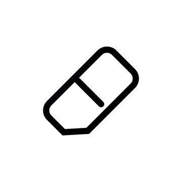 Eraser Icon Vector Simple Design