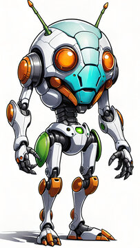 Robot cyborg bug design