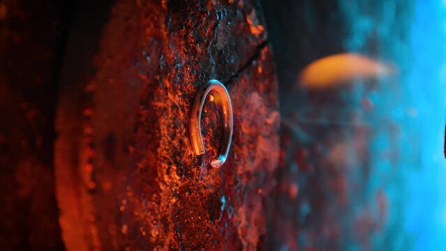  vertical video the metal billet melts with the help of fire  the metal billet melts with the help of fire manufacturing
