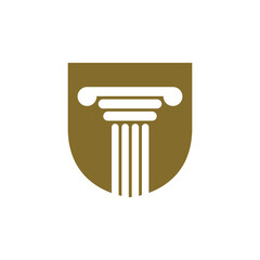 Pillar law Logo Design Template
