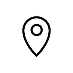Pin Locator Icon Vector Simple Design