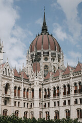 Fototapeta premium Parliament building in Budapest, Hungary. View from different angles.