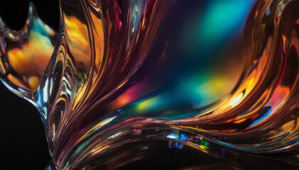 Iridescent Liquid Glass Wallpaper
