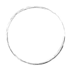 Circle frame border background shape template for decorative grunge doodle element for design illustration
