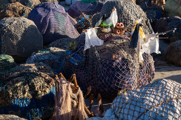 Packs of fishing nets, Essaouira