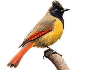 Fototapeta premium Bulbul white background - Generative AI