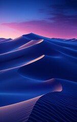Fototapeta na wymiar Mystical Blue Dune Landscape