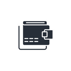 Wallet icon. vector.Editable stroke.linear style sign for use web design,logo.Symbol illustration.