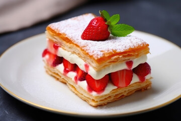 Enchanting Strawberry Bliss in Puff Pastry