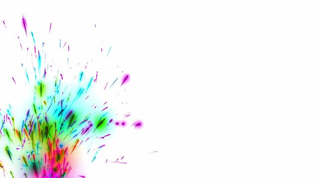 wild spr&uuml;hende bunte Funken, Feuerwerk, Funkenregen, Inferno, Silvester, pyrotechnik, Neujahr, Brand, hei&szlig;