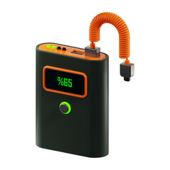 Premium power bank technology icon 3d rendering on isolated background