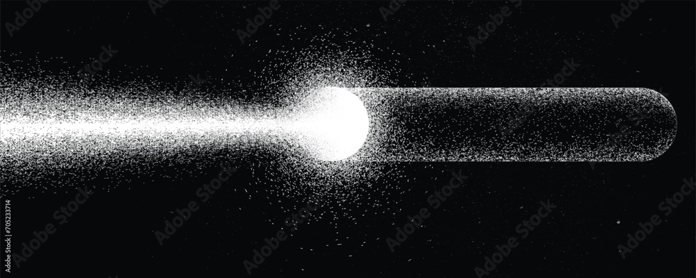 Canvas Prints space ship in space. futuristic landscape, with noise texture . rocket launch with starry sky .vecto