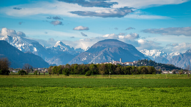 San Vito di Fagagna and the morainic hills of Friuli. Tavella Church