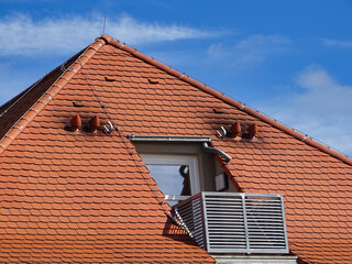 Balcony of an attic appartment