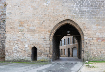 Entrance to the old fortress. The Porte de la Citadelle of Parthenay. France