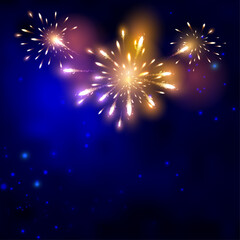 Abstract firework background