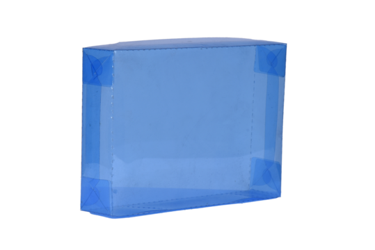 beautiful red gift box with open lid with side view and space for text on white background